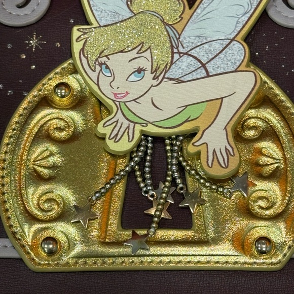 Disney Danielle Nicole Tinkerbell Key Hole Crossbody Bag - Picture 2 of 6